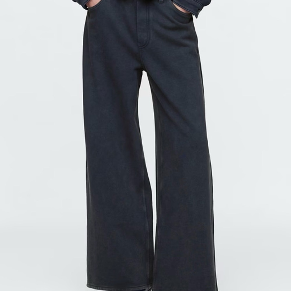 GAP Women's Black Wide-Leg Trousers